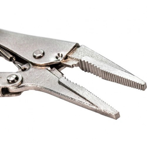 Клещи с фиксатором, длинные прямые губки 230мм. TOPTUL DAAS1A09