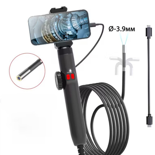 Боросокоп с камерой 3.9мм с шарнирным зондом 180° iOS/Android  LAFOCH S20 S20-3.9