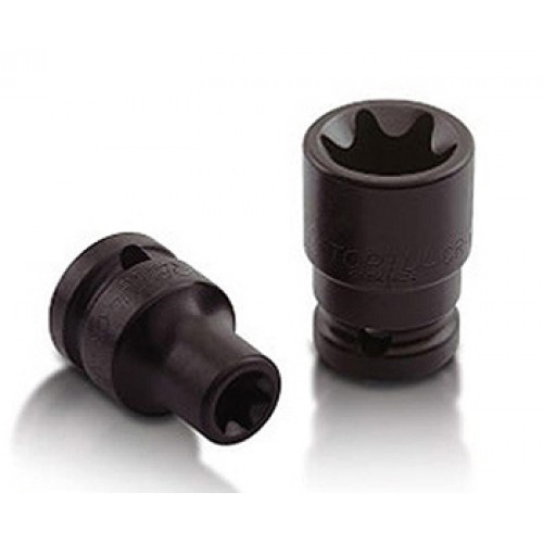Головка торцевая ударная 1/2",E18, короткая, длина 38мм. TOPTUL KABK1618