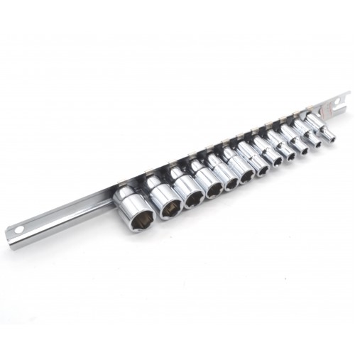 Набор головок 1/4" 12ед. 4~13мм (на планке) TOPTUL GAAQ0801U