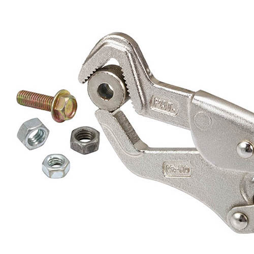 Клещи зажимные с фиксатором R-типа, 230мм. TOPTUL DMAD1A09