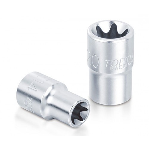 Головка торцевая короткая E-TORX E8,квадрат 3/8", длина 28мм. TOPTUL BAED1208