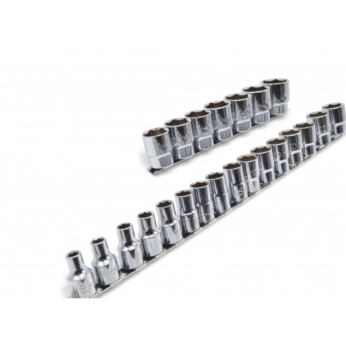 Набор головок 12-гр. 1/2" 23ед. 8~28,30,32мм (на планке) TOPTUL GAAQ1604U-12