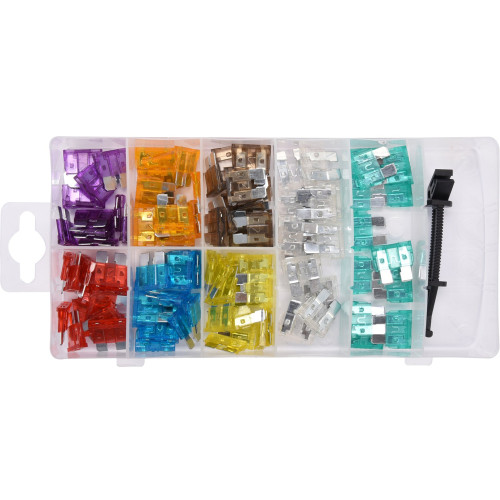 Комплект предохранителей Standart 97шт (3–30 А). YATO YT-83141