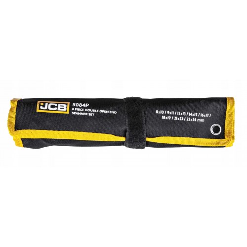 Набір рожково-накидних ключів в чохлі, (8-24 мм), 8 од. JCB Tools JCB-5084P