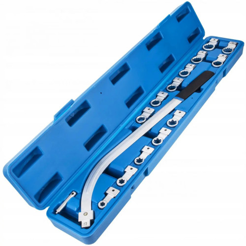 Набор ключей со сменными насадками (12 граней,12-19мм) TORX E10-E18. FALCON F04101