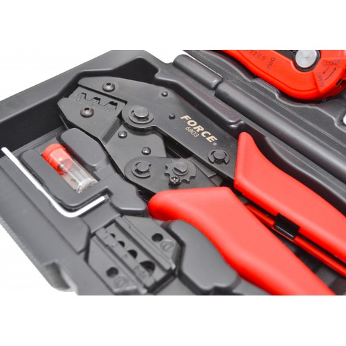 Клещи для обжима клемм 4 в 1 FORCE 68013 F