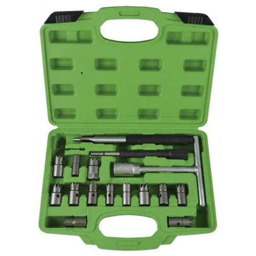 Набор инструмента для притирки седел дизельных форсунок,17 предметов. 52813 JBM