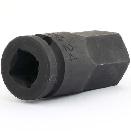 Головка-бита цельная ударная 1/2" 6-гранная (HEX), 24 мм, L=60 мм 24406024 FORCE