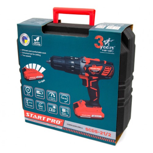 Шуруповерт аккумуляторный 45Hm., Start Pro SCD5-21/2