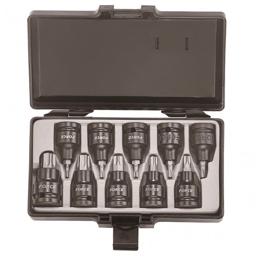 Набор бит-вставных ударных 1/2" Torx 10 пр. (T20-T70) 4108 FORCE