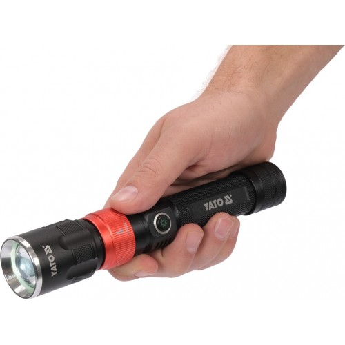 Фонарик 3-в-1 380LM, LI-ION 3.7V 2200MAH, IP54 YT-08521 YATO