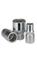 Головка торцевая 12-гранная,квадрат 1/4",4,5мм, длина 25мм. FORCE 529045 F