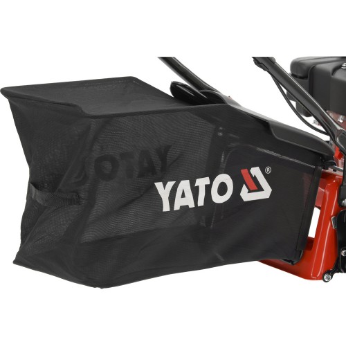 Газонокосарка бензинова YATO 2,1кВт, ширина різання: Ø= 41см, травозбірник- 40л
