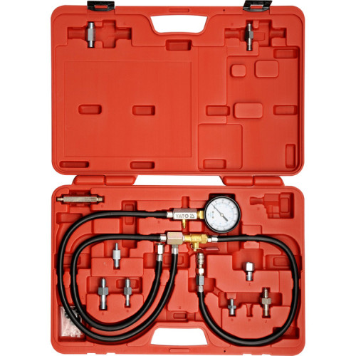 Диагностический набор топливной системы впрыска 0,7 МПа,10 предметов. YATO YT-0670