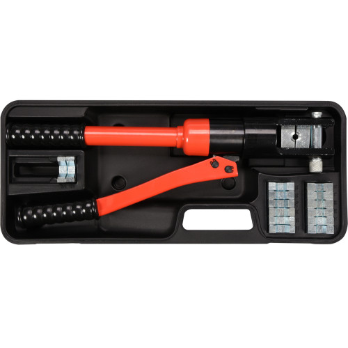 Кліщі ручні гідравлічні для обпресування проводів 10–120мм²,8т,415мм. YATO YT-22860