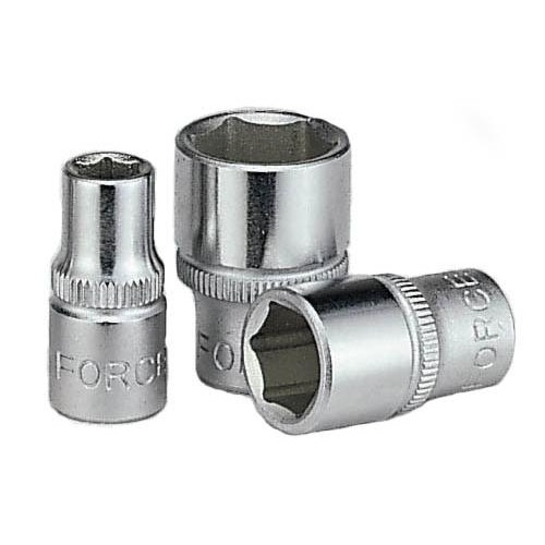 Головка торцева коротка 6-гранна,квадрат 1/4", 8мм, довжина 25мм. FORCE 52508 F