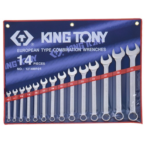 Набір ключів комбінованих 14шт. (10-32мм) 1214MR01 King Tony