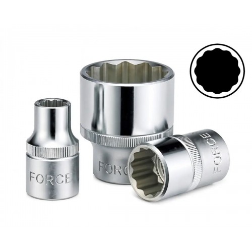 Головка торцевая WHITWORTH 12-гранная 3/4",привод 1/2", длина 45мм. FORCE 548W3.4 F