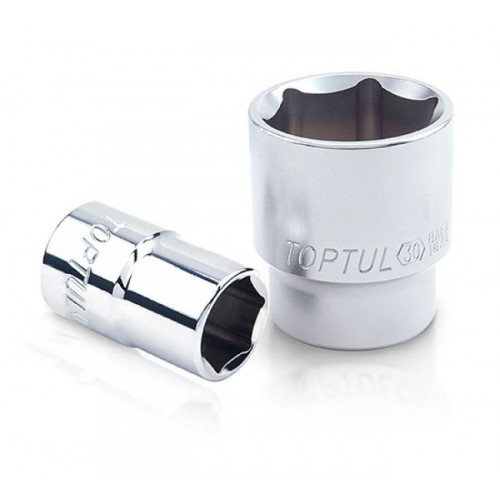Головка торцевая 1/2",6-гранная,25мм, длина 42мм. TOPTUL BAEA1625