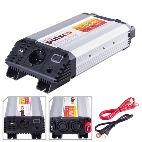 Преобразователь напряжения 12V-220V/800W (модифицированная синусоида) PULSO(IMU 820)