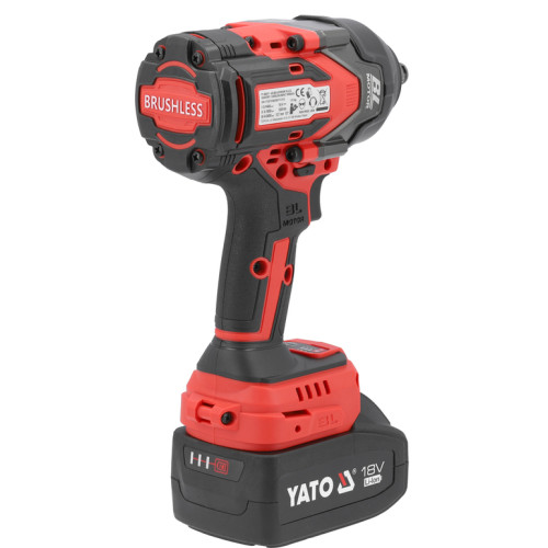 Гайковерт ударний,безщітковий 1/2",1200Нм,18В,4 А·год. YATO YT-828071