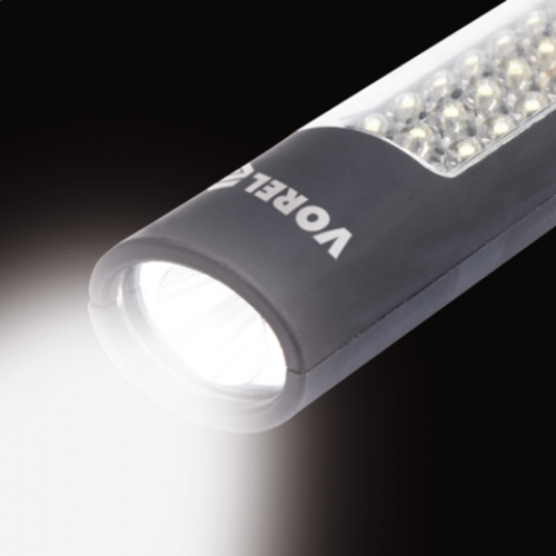 Фонарь диодный 36+1 LED батарейочный 4ААА х 1,5 В Vorel (82735)