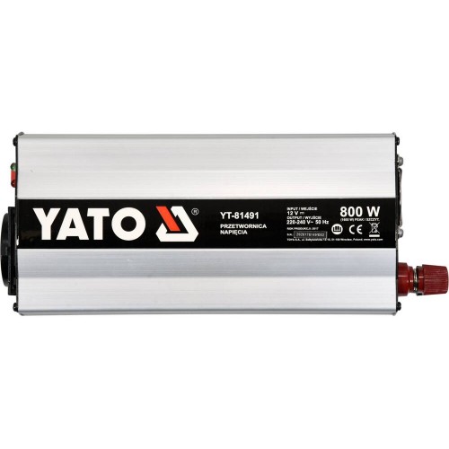 Преобразователь напряжения YATO из источника 12 В DC в 230 В, 800 Вт AC YT-81491