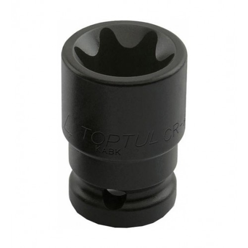Головка торцева ударна 1/2",E20, коротка, довжина 38мм. TOPTUL KABK1620