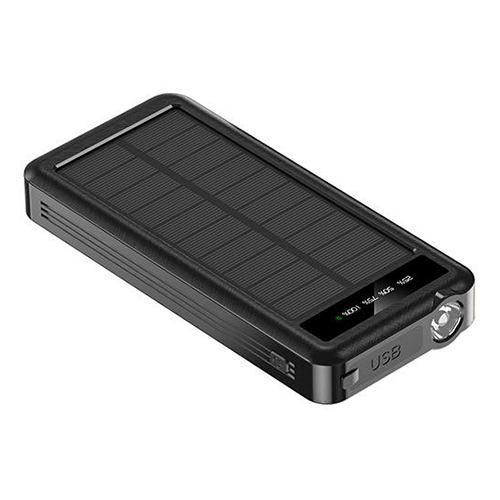 Павербанк 10000 mAh с солнечной панелью и шнурами Apple, USB, Туре-C PROTESTER PRO-S10