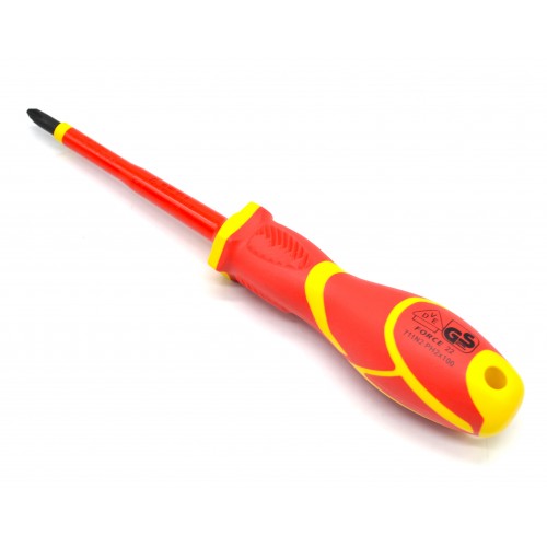Отвертка диэлектрическая (крест) PH.2 L стержня = 100 mm L общая = 215 mm FORCE 711N2 F