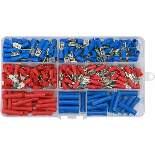 Набор электрических разъемов с изоляцией и клеммами, 250шт,в футляре. YATO YT-068911