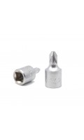Головка-бита 1/4" цельная Pozidriv РZ.1, L=28 мм FORCE