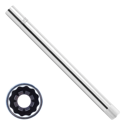 Головка свечная магнитная удлинённая 14мм, 3/8",12-гранная. TOPTUL BSBA1214L