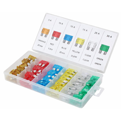 Набір автомобільних запобіжників Euro-standart 120шт (5–30 А). ASTA A-TC509