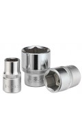 Головка торцевая 1/2",6-гранная, размер 16мм, длина 38мм. FORCE 54516 F
