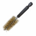 Щетка-ершик 25мм, стальная с латунным покрытием (под дрель). SATRA S-SWB25