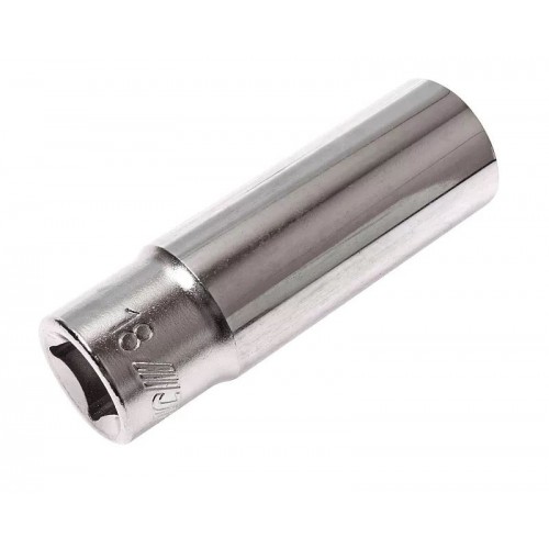 Головка торцева глибока 1/2" 6-гранна 18мм. 47618 JTC