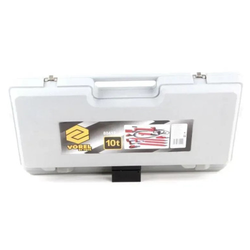 Набор гидравлических растяжек 10т, 620 бар,в кейсе. VOREL 80412