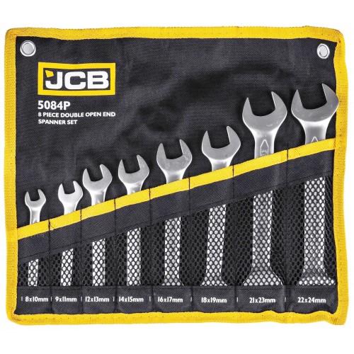 Набір рожково-накидних ключів в чохлі, (8-24 мм), 8 од. JCB Tools JCB-5084P