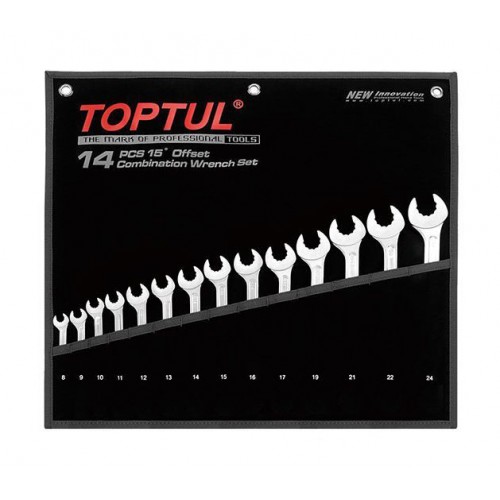 Набор ключей комбинированных 14 шт. 8-24 "Dynamic" TOPTUL GPAQ1402
