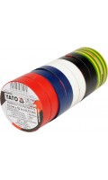 Изоленты 12ммх10м 10шт 5 цветов YATO YT-8156