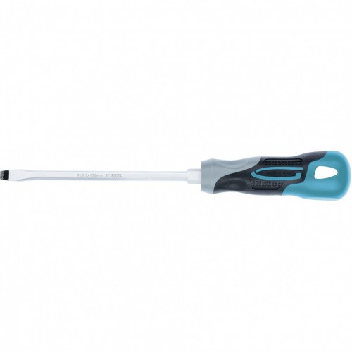 Викрутка SL6,5 x 150 мм, S2, трикомпонентна ручка. GROSS 12117