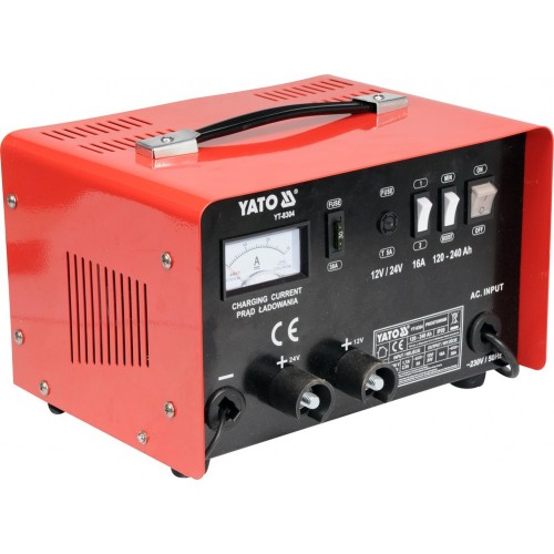 Зарядное устройство 12/24v 16а 240Ah YATO YT-8304