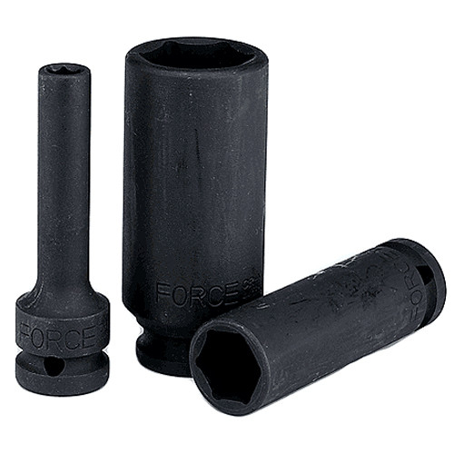 Головки 1/4" 6-гранные ударные глубокие FORCE 4255008 F Series