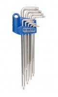 Набор Torx 9 ед. (Т10-Т50) с отв. Г-образных удлиненых KING TONY 20419PR