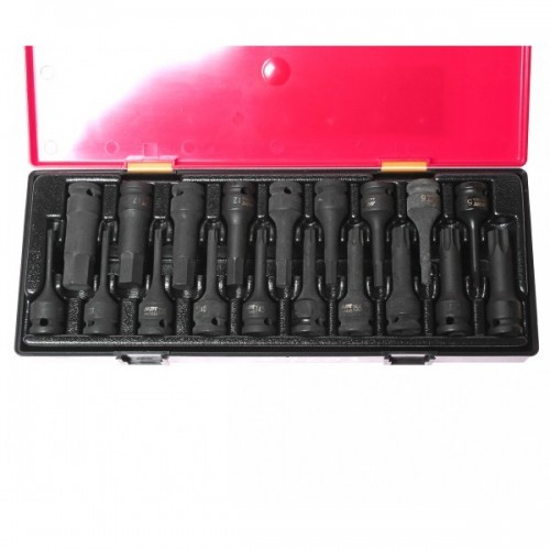 Набір головок ударних TORX, HEX 1/2", 78мм 19од.
