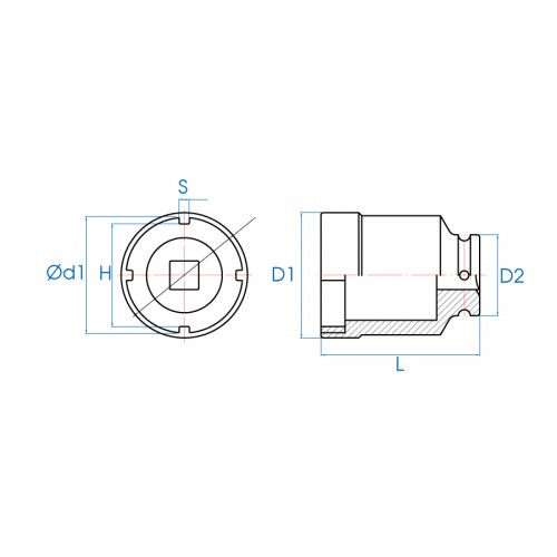 Головка для подшипников SKF and TMFS 75мм KING TONY 64K975M