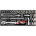 Набор инструмента 1/2" в ложементе, 24 пр. YATO YT-5537