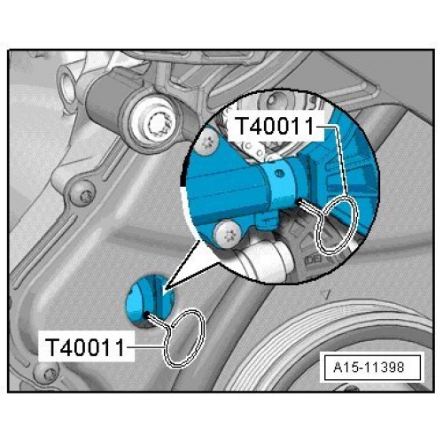 Набор для установки фаз ГРМ VW, AUDI (VAG 2.0 FSI) T10020/T40011/T10252/3366/T10092/T10060/А.